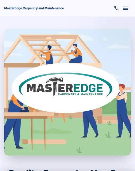 Master Edge Carpentry on a phone